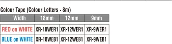 10Pcs XR-9YW1 Zmiešané farby, 9 mm Kompatibilný CASIO štítok pásky XR-9WE1 XR-9X1 XR-9YW1 XR-9RD1 XR-9GN1 XR-9BU1 Páska tlačiarne