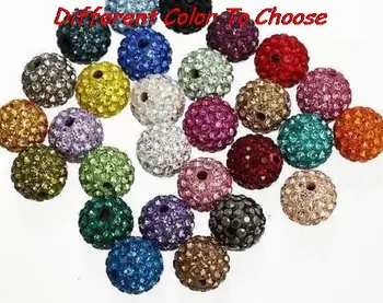 8 mm hotsale zmiešané farby drahokamu Korálky náramok dištančné veľa módnych môžete vybrať farbu perličiek crystal
