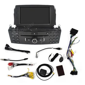 Autorádio 2 Din Dotykový Displej Android 10 GPS Navigácie DSP Jednotka Pre Mercedes Benz C200 C180 W204 2007-2011 Stereo Audio Prehrávač