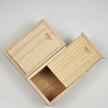 Bambusové Úložný Box Domov Prípade Taška DIY Veko Príslušenstvo Vytiahnutím Krytu Čaj Organizátor Dreva Obaly Ploche
