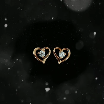 COSYA Rýdzeho Striebra 925 v tvare Srdca Rose Gold Vysokým počtom atómov Uhlíka Diamant Denne Náušnice Pre Ženy Strany Jemné Šperky Veľkoobchod