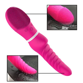 DopaMonkey Dvojité hlavu vibrácií Kefa Vibrátor Masér USB nabíjateľné Sexuálne Hračky pre Ženy dildo Klitoris G mieste Stimulovať