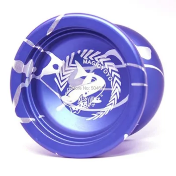 Doprava zadarmo Čarovná Yoyo Magic Yo-yo N12 Shark Česť String Trik Svetlo Zelená Strieborná Hliník