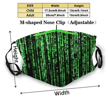 Matice Kód Masku Na Tvár Umývateľný Filter, Letné Hot Predaj Úst Masky Matice Matice Neo Kód Morpheus