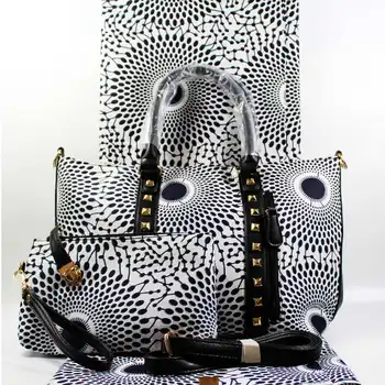 Micle Afriky tašky pre ženy kabelka, vysoko kvalitný vosk taška nastaviť zápas Ankara afriky vosk tlač textílie pre ženy šaty 6 dvore/veľa