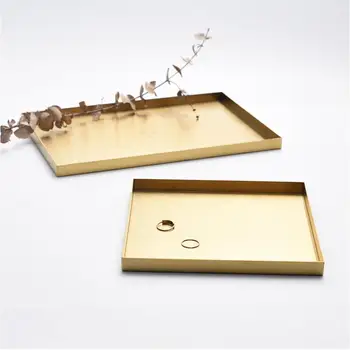 Móda obdĺžnik/ hexagon zlaté šperky vaničky slúži zásobník zásobník organizátor zlato domova SNTP087