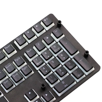 Puding pbt doubleshot keycap oem zadné svetlo mechanické klávesnice čierna gh60 poker 84 tkl 108 iso Razer Corsair BOMBARDOVAŤ K65 K70