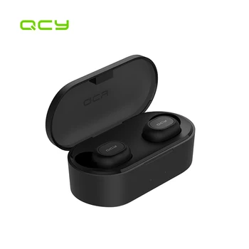 QCY T1C Power Verzia Bluetooth V5.0 Slúchadlá Pravda Bezdrôtové Slúchadlá 3D Stereo Slúchadlá Duálny Mikrofón Plnenie Box