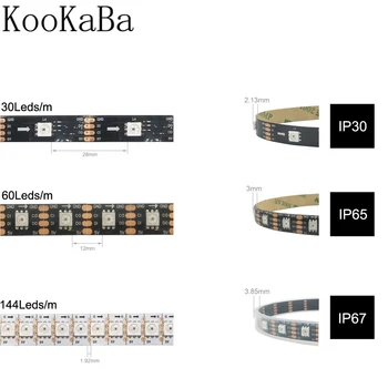 SK9822 Pixelov, Led Pásy,30/60/144Leds/Pixlov/m APA102 Smart Led Pixel Pásy,ÚDAJE a HODINY Oddelene DC5V IP30/IP65/IP67