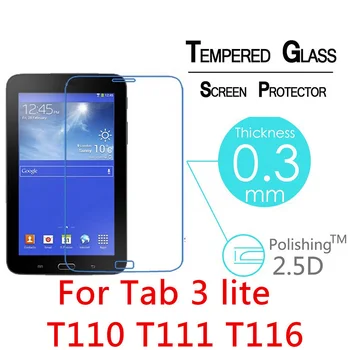 Screen Protector Samsung Galaxy Tab 3 7.0 Lite SM-T110 SM-T111 SM-T116 9H Tvrdeného Skla pre Samsung Tab3 Lite 7 palcový T110