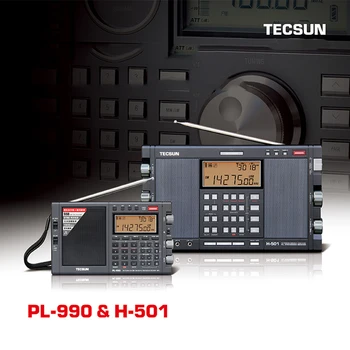 Tecsun H-501 Bluetooth Prenosné Stereo Rádio Vysoký Výkon Celej Kapely dual-reproduktorov, Digitálne Ladenie FM, AM Radio SW SSB