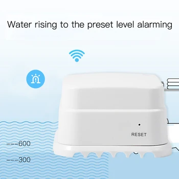 Tuya Aplikáciu Diaľkové Ovládanie Ponorenie Do Vody Snímač Povodňovej Vody Detektor Úniku Pre Smart Home Diaľkový Alarm Security Namáčanie Senzor