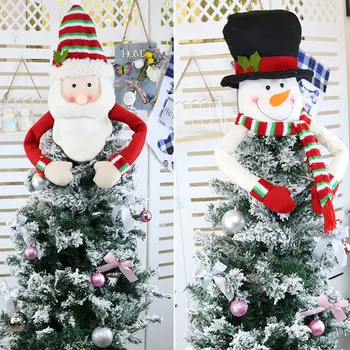 Vianočný Stromček Vňaťou Roztomilé Klobúk Zimná Strana Strom Dekorácie Ornament