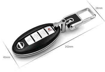 Čierne Auto Diaľkové Kožené Keyless Prípade FOB Tlačidlo Krytu vhodné Na Nissan Altima Maximá Murano 3 & 4 Tlačidlá fit